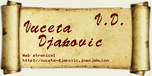 Vuceta Đapović vizit kartica
